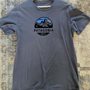 Patagonia T-Shirt, Large, Blue
